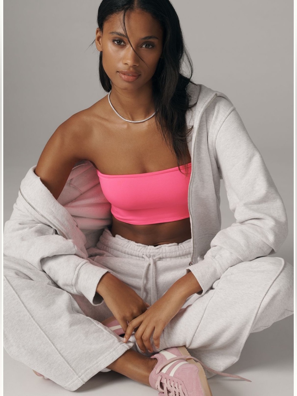 NWT Anthropologie LyreBird Neon Pink Seamless Strapless Bra Size XS/XXS